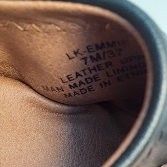 Lucky Brand Black Leather Emmie Flats - Picture 3 of 8